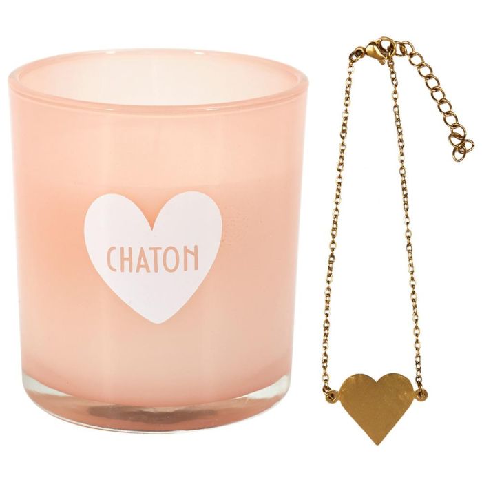 The Concept Factory Vela Perfumada Corazón y Joya Colección Bougie Surtidos Chou, Love, Chaton 120g 20h 3
