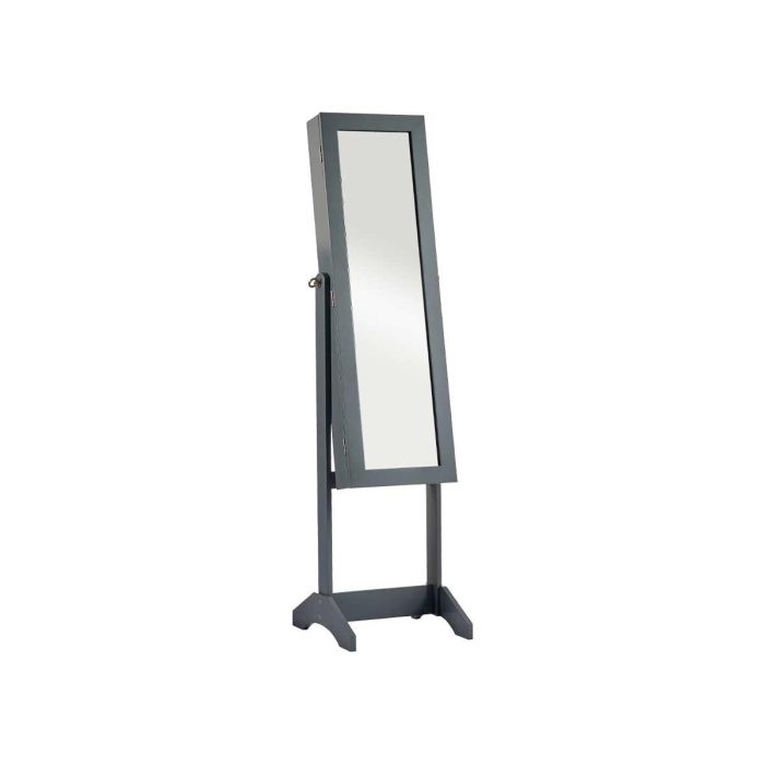 Espejo Joyero con Pie Gris Giftdecor 36 x 140 x 36.5 cm - Madera MDF, Cristal, Tela 1 Espejo Joyero con Pie Gris Giftdecor 36 x 140 x 36.5 cm - Madera MDF, Cristal, Tela 1