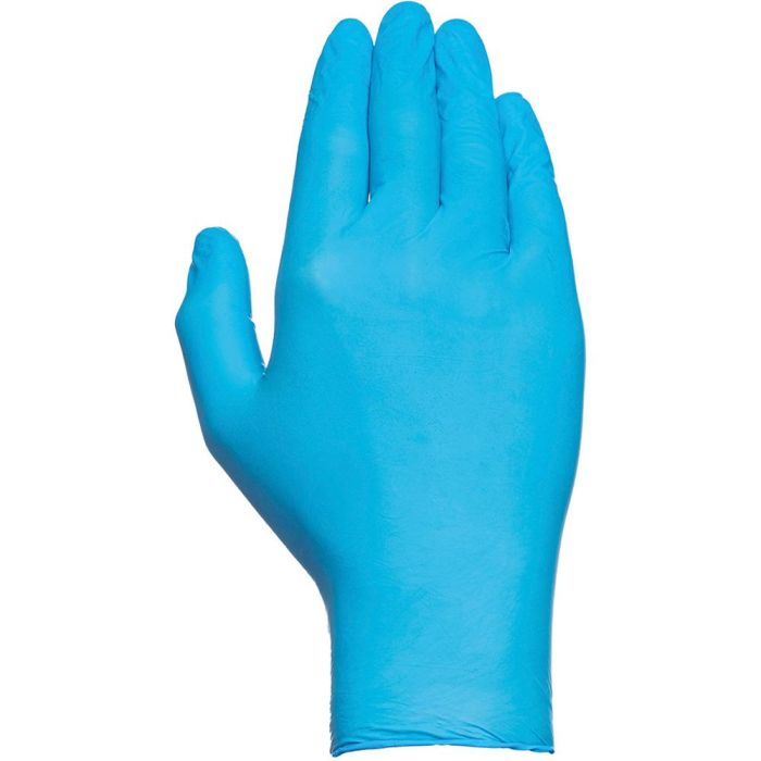 Juba Caja 100 guantes desechables de nitrilo sin polvo, talla M, color azul Juba Caja 100 guantes desechables de nitrilo sin polvo, talla M, color azul