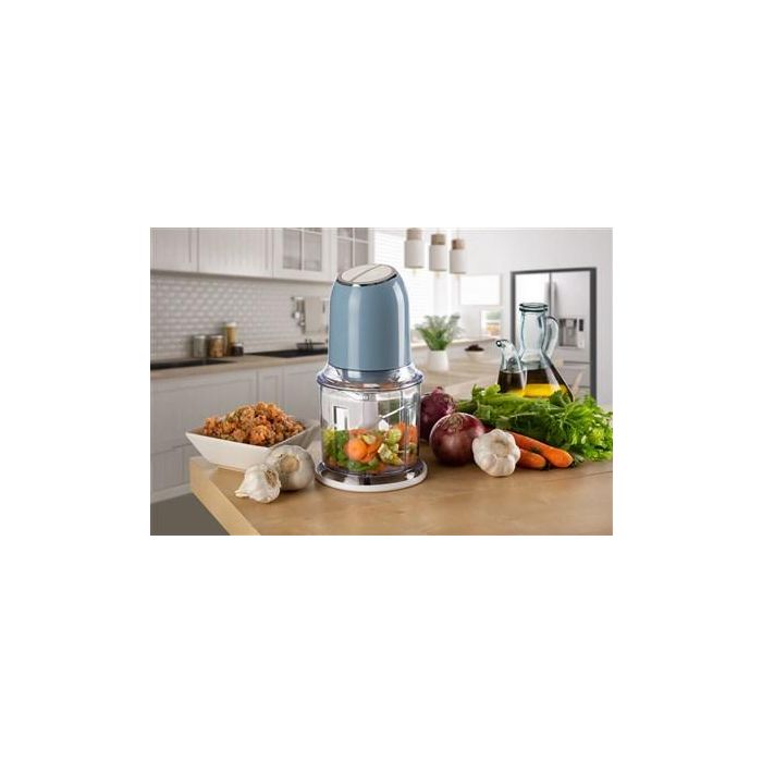 Ariete 438/05 Picadora Vintage Azul 400W 4 Cuchillas Acero Inoxidable 2 Velocidades 11