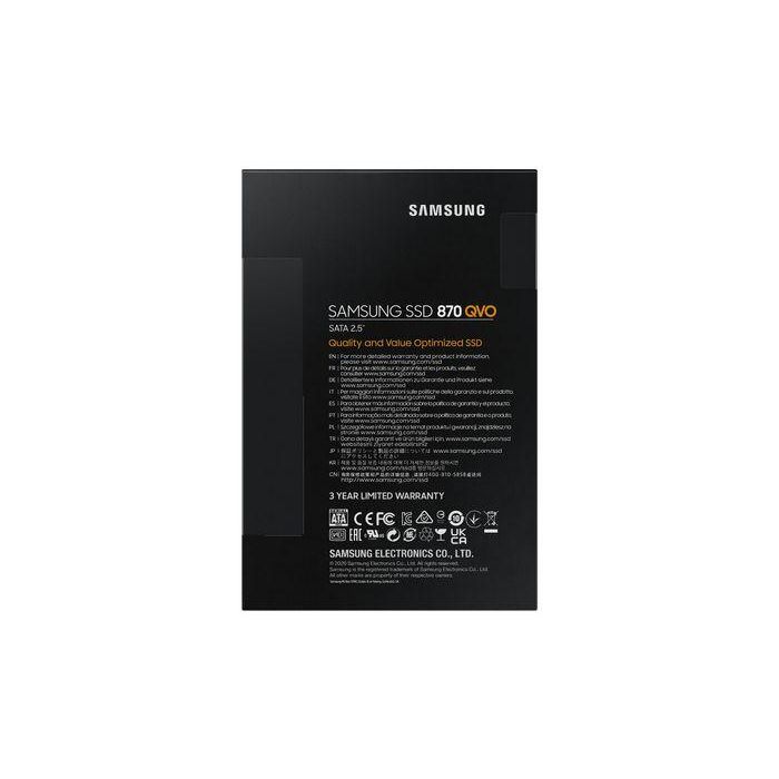 Samsung 870 QVO SSD 1 TB 2.5" SATA III QLC, Velocidad Lectura/Escritura 560/530 MB/s, Fiable para PC/Portátil, 3 Años Garantía 6 Samsung 870 QVO SSD 1 TB 2.5" SATA III QLC, Velocidad Lectura/Escritura 560/530 MB/s, Fiable para PC/Portátil, 3 Años Garantía 6