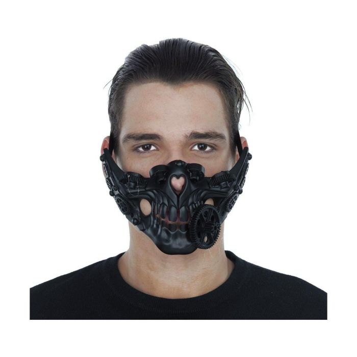 Mascarilla steampunk negro one size