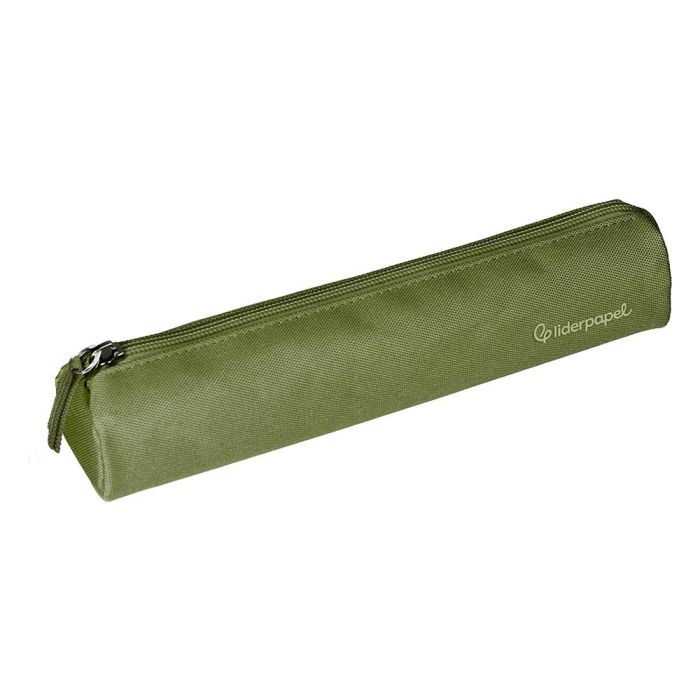 Estuche Portatodo Liderpapel Slim Cilindrico 220x45 mm Verde Militar 4