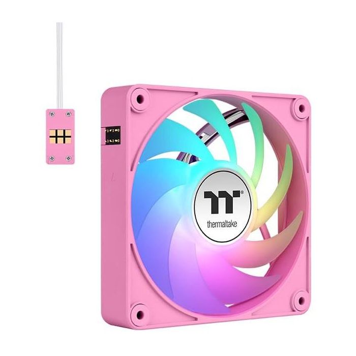 Thermaltake CT140 EX ARGB Ventilador PC 140mm Sync Rosa (3 Pack) - Refrigeración Iluminación Multi 500-1800 RPM 0 Thermaltake CT140 EX ARGB Ventilador PC 140mm Sync Rosa (3 Pack) - Refrigeración Iluminación Multi 500-1800 RPM 0
