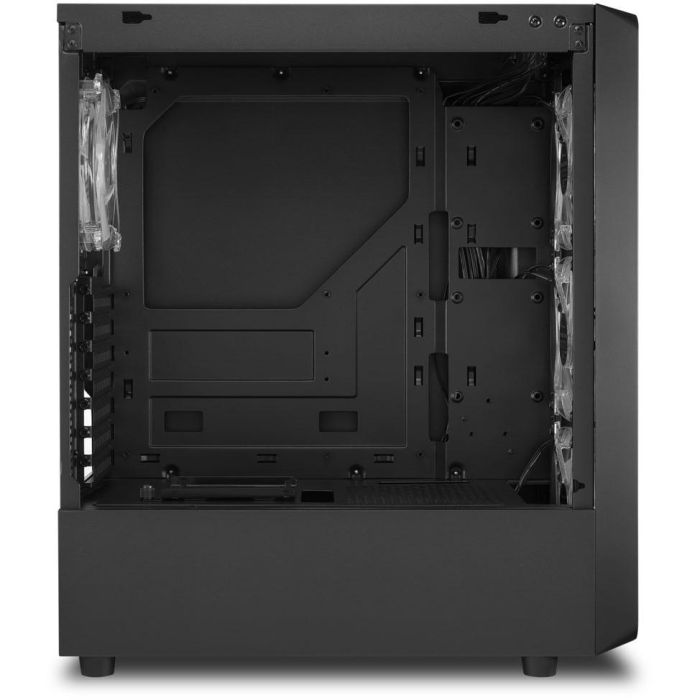 Sharkoon TK4 RGB Midi Tower ATX Negra con 3 Ventiladores LED RGB, Panel Lateral Cristal Templado y USB 3.0 2