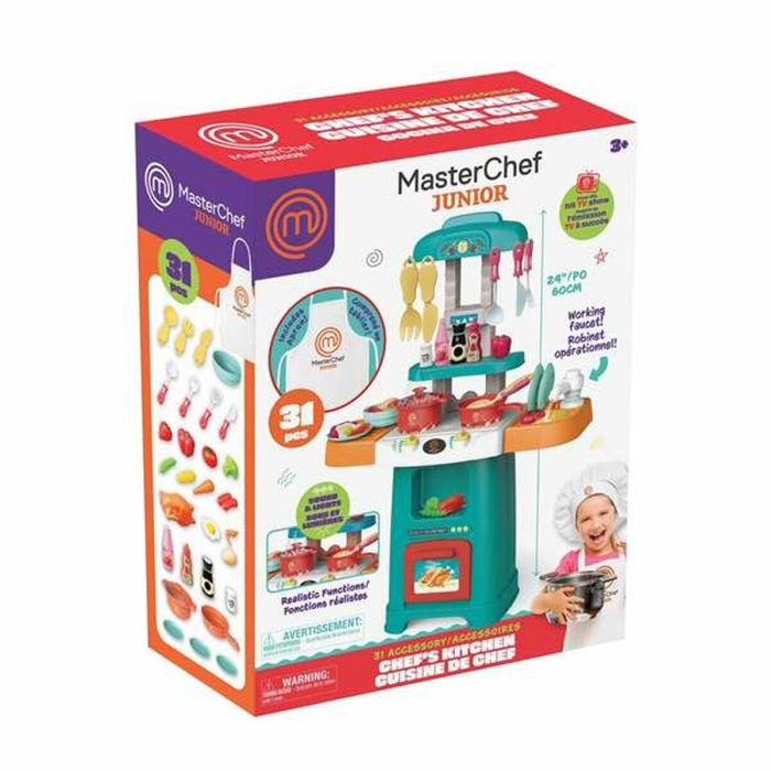 Famosa Cocina Electrónica MasterChef Jr con 31 Accesorios, Luces y Sonidos, 61 cm Alta 2 Famosa Cocina Electrónica MasterChef Jr con 31 Accesorios, Luces y Sonidos, 61 cm Alta 2