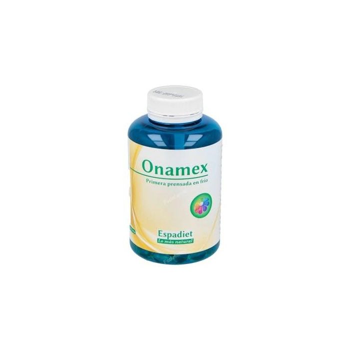 ESPADIET Onamex 200 Perlas Aceite Onagra 10% GLA Vitamina E para Menstruación, Colesterol e Hipertensión