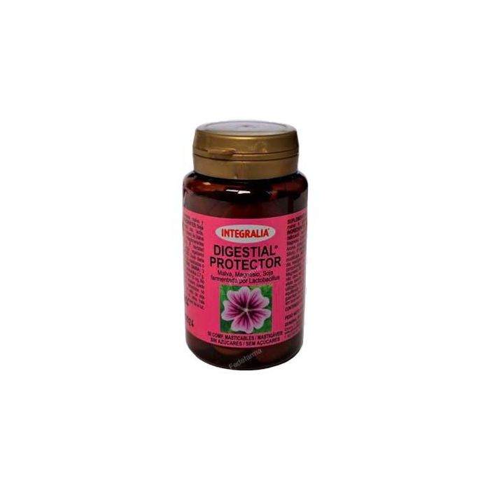 INTEGRALIA Digestial Protector: Magnesio y Lactobacillus para el Bienestar Digestivo, 50 Comprimidos Masticables