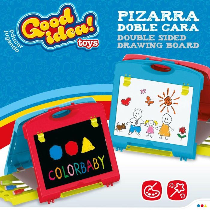 Pizarra de Doble Cara Colorbaby 34 x 31 x 29 cm 2 Unidades 34 x 31 x 29 cm 5 Pizarra de Doble Cara Colorbaby 34 x 31 x 29 cm 2 Unidades 34 x 31 x 29 cm 5
