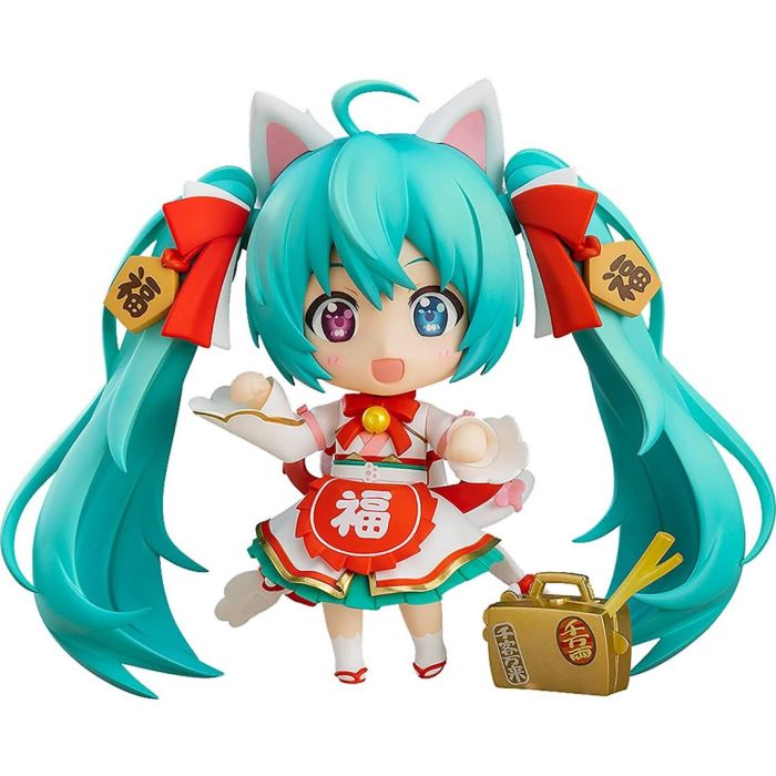 Good Smile Company Figura Nendoroid Hatsune Miku: Maneki Miku Ver. 10 cm PVC con base y complementos Good Smile Company Figura Nendoroid Hatsune Miku: Maneki Miku Ver. 10 cm PVC con base y complementos