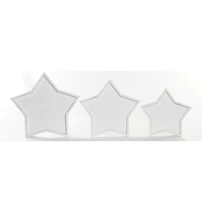 Centro Mesa Shabby DKD Home Decor Blanco 54 x 3 x 57 cm Set de 3 Centro Mesa Shabby DKD Home Decor Blanco 54 x 3 x 57 cm Set de 3