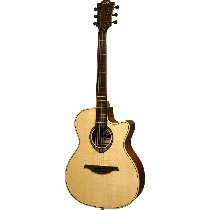 LAG Guitarra Acústica Auditorium Cutaway Tramontane 318 A/E - Natural con Electrónica Fishman Ink3 2