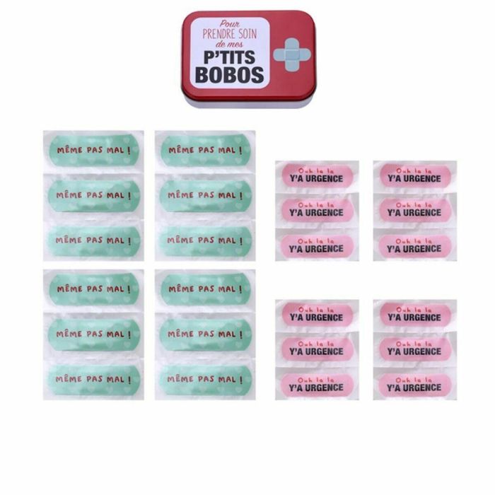 Take Care P'TITIS BOBOS Apósitos Adhesivos Infantiles Divertidos - 24 Unidades en 2 Estilos y Tamaños para Curaciones Amenas y Dulces