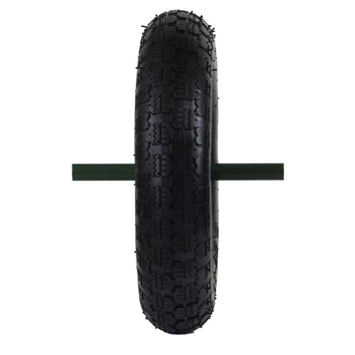 Altrad Rueda Neumatica Carretilla 74748 P4 Llanta Metalica Verde Ø350mm Eje Ø20mm 1