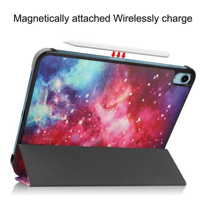 CoreParts For Apple iPad 10th Gen 10.9-inch (2022) Tri-fold Caster Hard Shell Cover with Auto Wake Function - Galaxy Style 4 CoreParts For Apple iPad 10th Gen 10.9-inch (2022) Tri-fold Caster Hard Shell Cover with Auto Wake Function - Galaxy Style 4