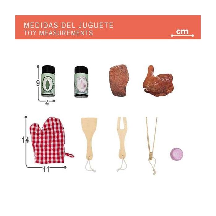 Barbacoa de madera con 10 piezas 60x30x66,5 cm 9 Barbacoa de madera con 10 piezas 60x30x66,5 cm 9