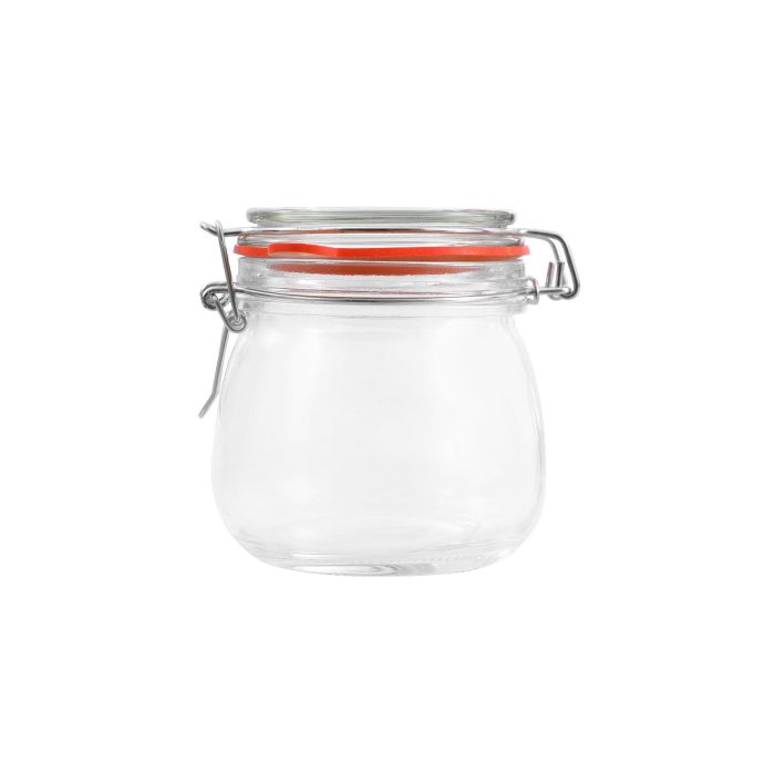 Tarro Hermético de Vidrio con Cierre Clip 350 ml - La Mediterranea (12 Unidades) 12