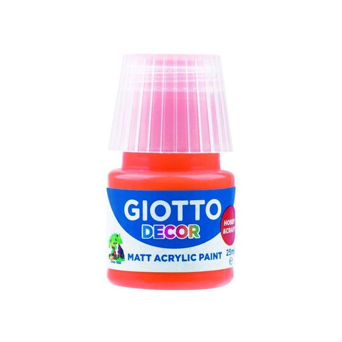 Pintura Acrilica Giotto 25 Ml (Bote) Naranja 6 unidades