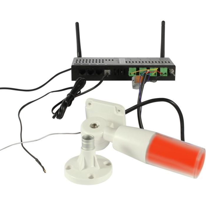 ALLNET MSR zbh. Signal/Warnlampe. Rot/Gelb/Grün/Buzzer einzeln ansteuerbar / FLASH-LIGHT
