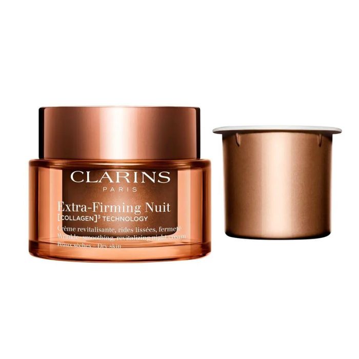 Clarins Extra Firming Crema de Noche para Piel Seca 50 ml - Reafirmante con Colágeno