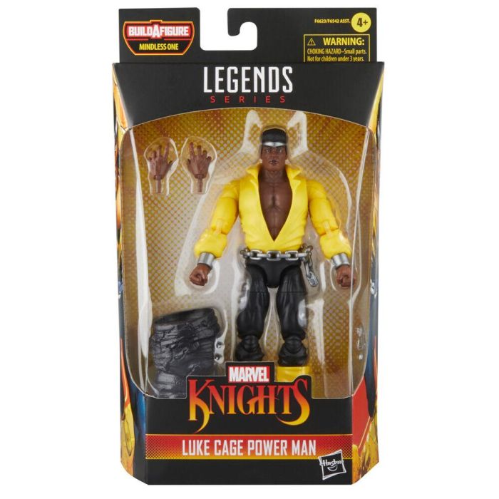 Hasbro Marvel Legends Luke Cage Power Man Figura de Acción 15 cm con Accesorios y Pieza para Construir 1