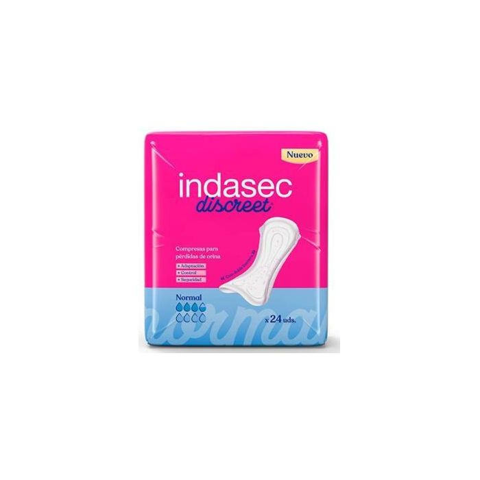Compresa Indasec Discreet Abso Normal 155Ml 24Un