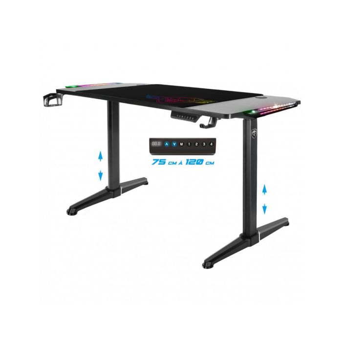 Mesa de Escritorio Spirit of Gamer Headquarter 800 Negro Madera MDF 140 x 60 cm 3 Mesa de Escritorio Spirit of Gamer Headquarter 800 Negro Madera MDF 140 x 60 cm 3