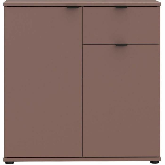 GANYMEDE Cómoda GNM K222LU72, 2 puertas, 1 cajón, Terracota, 80,1 x 34,1 x 82,3 cm 4