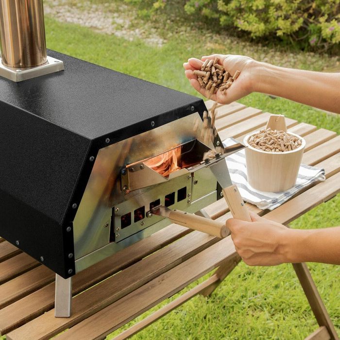 Horno para Pizza de Pellets con Accesorios Pizzahven InnovaGoods 5 Horno para Pizza de Pellets con Accesorios Pizzahven InnovaGoods 5