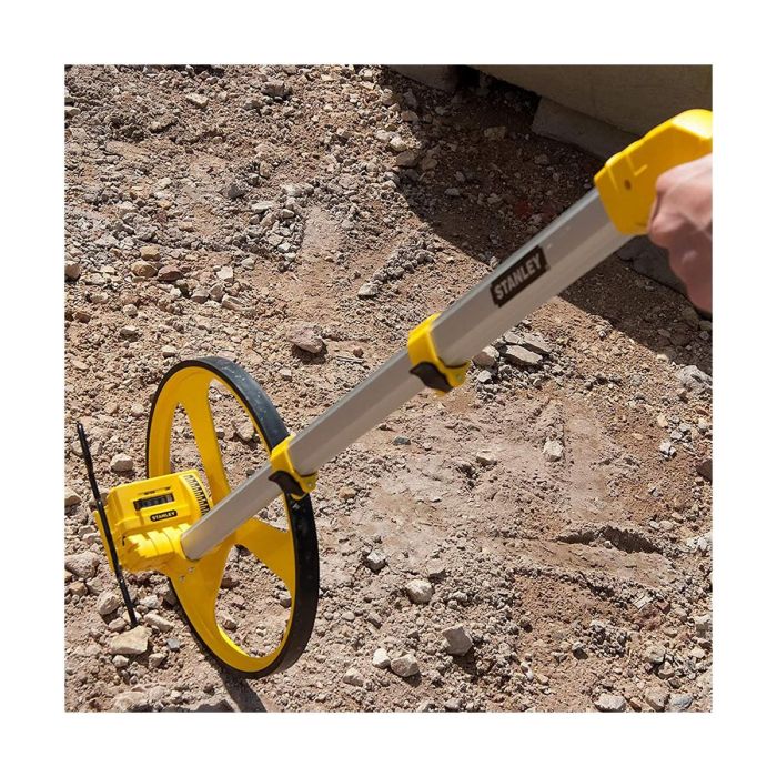 Stanley MW-40M 1-77-174 Topómetro Medidor de Distancia Rueda de 40m para Construcción y Topografía Amarillo/Gris 3