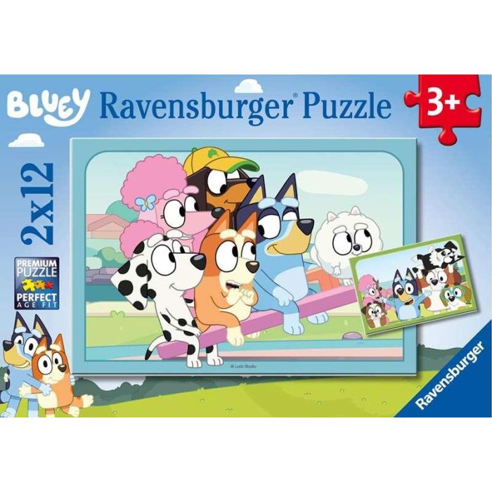 Ravensburger Puzzle 2x12 piezas Bluey para niños a partir de 3 años 1