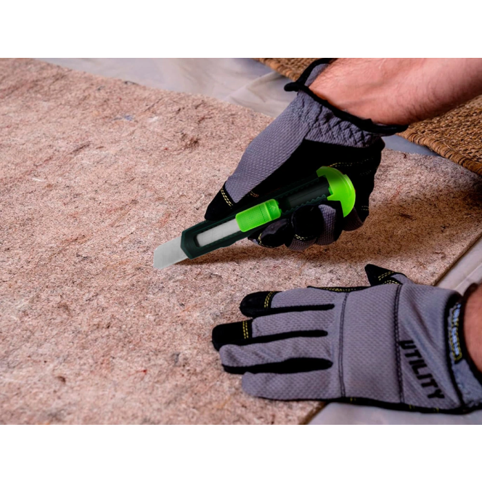 Q-connect Cúter de Plástico Ancho con Asa para Colgar Cuchilla 18 mm Blíster 1 Unidad 6