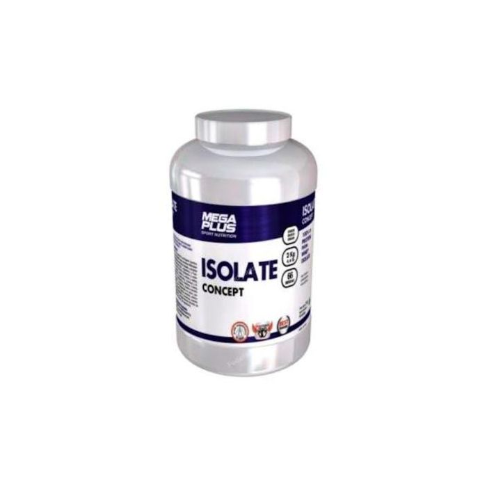MEGA PLUS Isolate Concept Aislado de Proteína Chocolate-Plátano 1Kg 88.4% Proteínas para Desarrollo Muscular