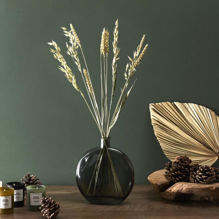 Home Deco Factory Jarrón Vidrio Natural altura 18,5 cm 6