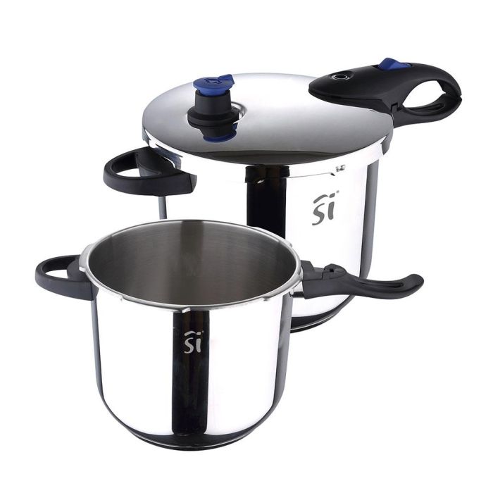 Set 3 piezas de olla a presion de acero inoxidable duero: ø22 cm. capacidad: 4 y 5,5 l Set 3 piezas de olla a presion de acero inoxidable duero: ø22 cm. capacidad: 4 y 5,5 l