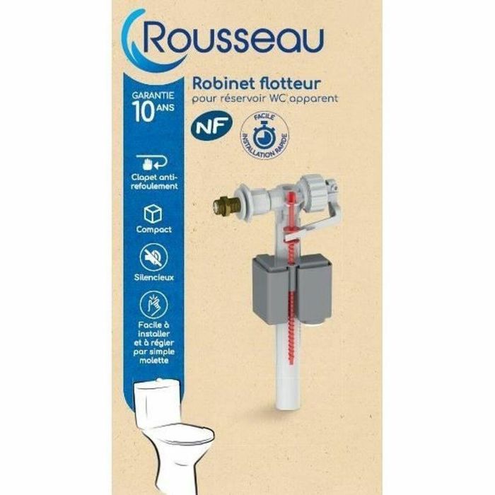 ROUSSEAU ROU3047404232009 Válvula de flotador lateral para cisterna WC vista - Con Certificación NF 3