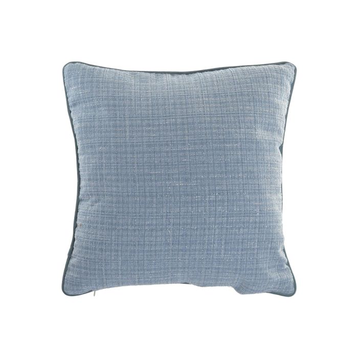 DKD Home Decor Cojin Atlantico Azul Chenilla 45 x 45 x 10 cm (2 Unidades)