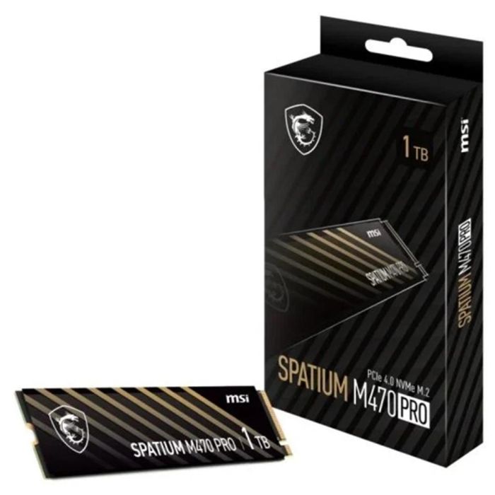 MSI SPATIUM M470 PRO SSD M.2 Interno de Alto Rendimiento 1TB NVMe PCIe 4.0 Lectura 6000 MB/s para Gaming 2 MSI SPATIUM M470 PRO SSD M.2 Interno de Alto Rendimiento 1TB NVMe PCIe 4.0 Lectura 6000 MB/s para Gaming 2