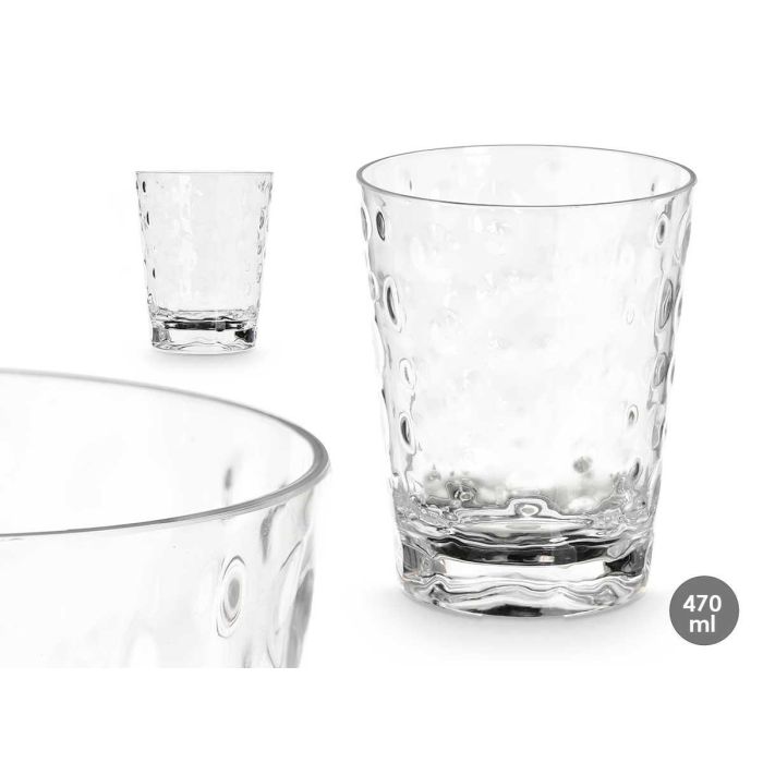 Vaso Plastico Puntos 470Ml Transparente Leknes 9X19CM (24 Unidades) Vaso Plastico Puntos 470Ml Transparente Leknes 9X19CM (24 Unidades)