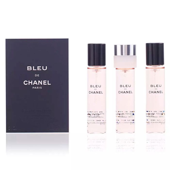 Chanel BLEU Eau de Toilette Vaporizador Recarga 3 x 20 ml Hombre