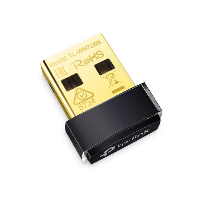 TP-Link TL-WN725N Adaptador USB WiFi Nano Inalámbrico N 150Mbps USB 2.0 2.4GHz para PC Windows Mac Linux