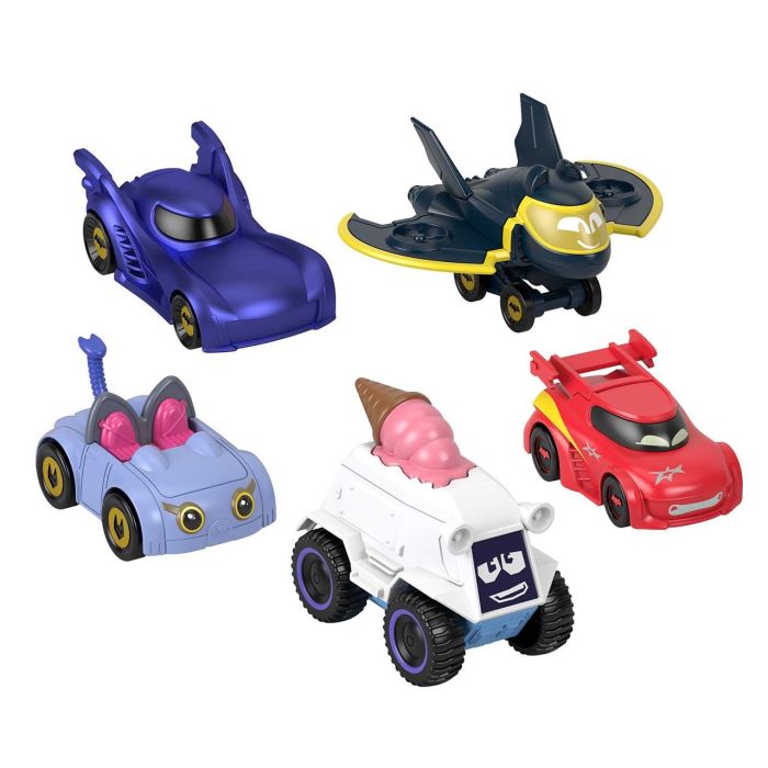 Pack 5 Coches Batwheels Hml20 Fisher Price