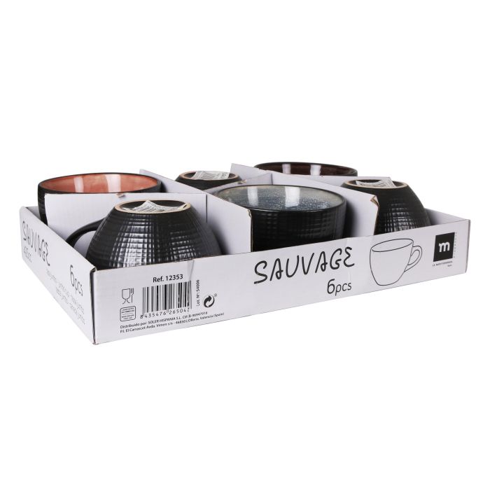 La Mediterranea Taza Jumbo 425 ml Sauvage 14 x 11 x 8 cm (24 Unidades) 2 La Mediterranea Taza Jumbo 425 ml Sauvage 14 x 11 x 8 cm (24 Unidades) 2