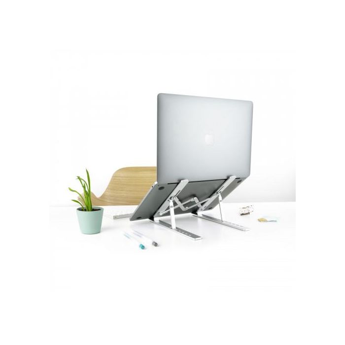 TooQ TQLRS0033-AL Soporte para Portátiles hasta 15" y Tablets Elevador Plegable Plata 6