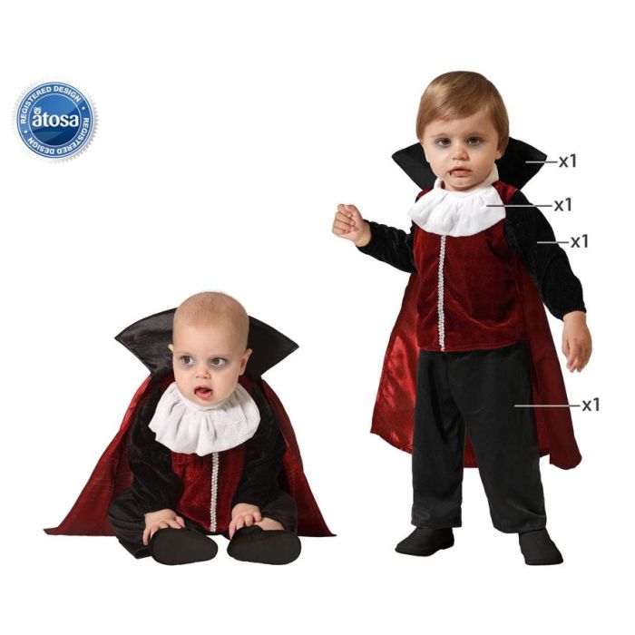 Disfraz Vampiro Bebé 12-24 Meses 0 Disfraz Vampiro Bebé 12-24 Meses 0