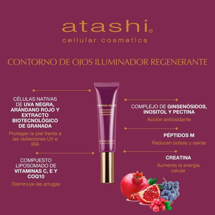 Atashi Contorno de Ojos Antiedad Estuche 3 pz Cosmética Facial 3