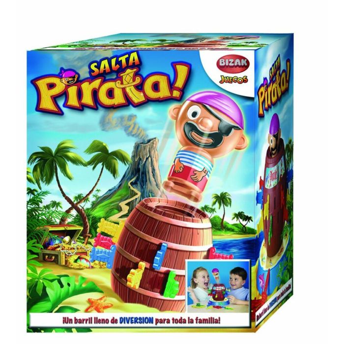 Bizak Tricky Salta Pirata - Clásico Juego de Habilidad Pop-up con 1 Pirata, 1 Barril, 24 Espadas, para Niños +3 Años 5 Bizak Tricky Salta Pirata - Clásico Juego de Habilidad Pop-up con 1 Pirata, 1 Barril, 24 Espadas, para Niños +3 Años 5