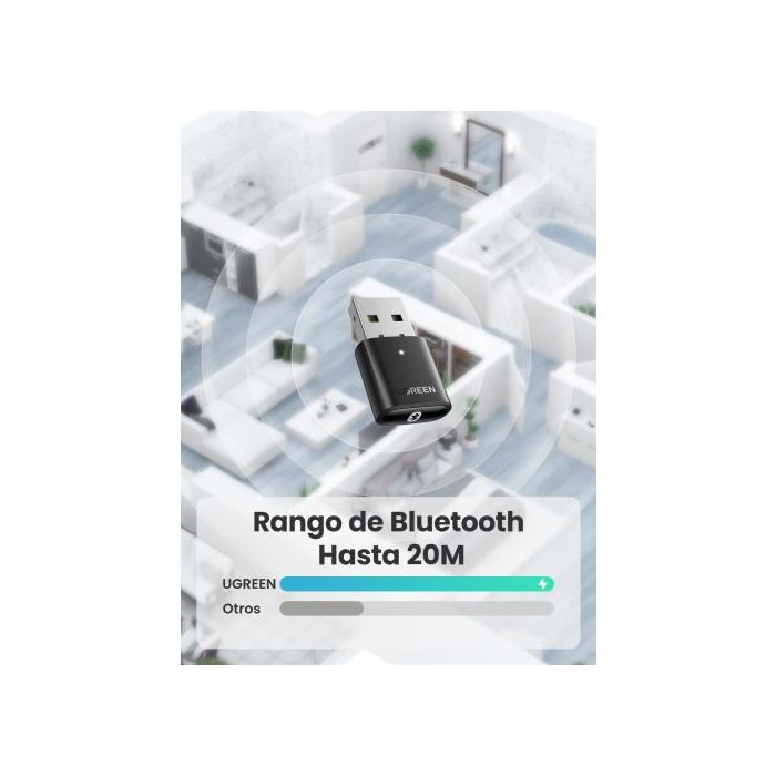 Ugreen 80889 Adaptador y Tarjeta de Red Bluetooth 20 Mbit/S 4 Ugreen 80889 Adaptador y Tarjeta de Red Bluetooth 20 Mbit/S 4