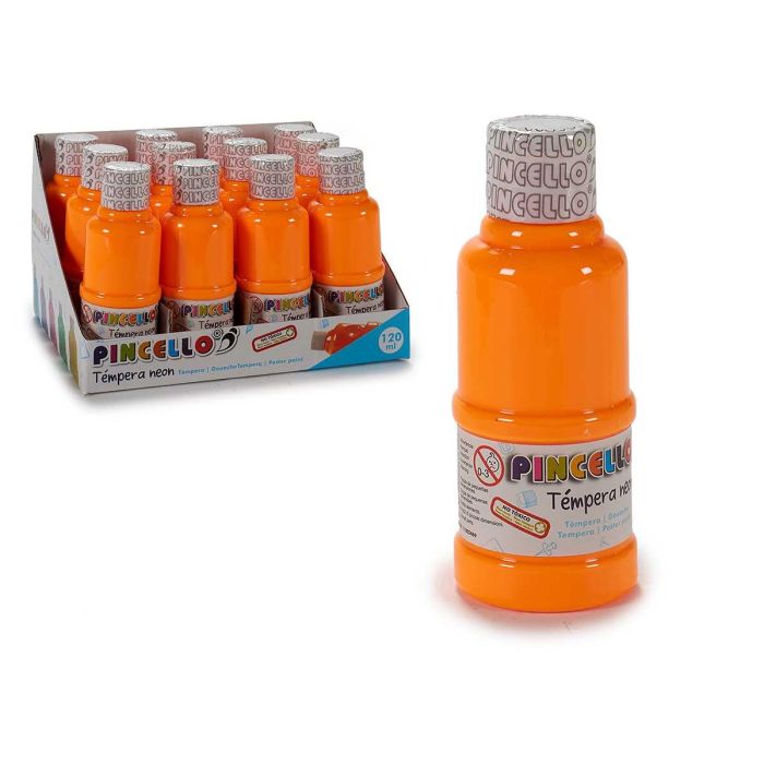 Tempera 120Ml Neon Naranja Pincello 4X12CM (36 Unidades) Tempera 120Ml Neon Naranja Pincello 4X12CM (36 Unidades)