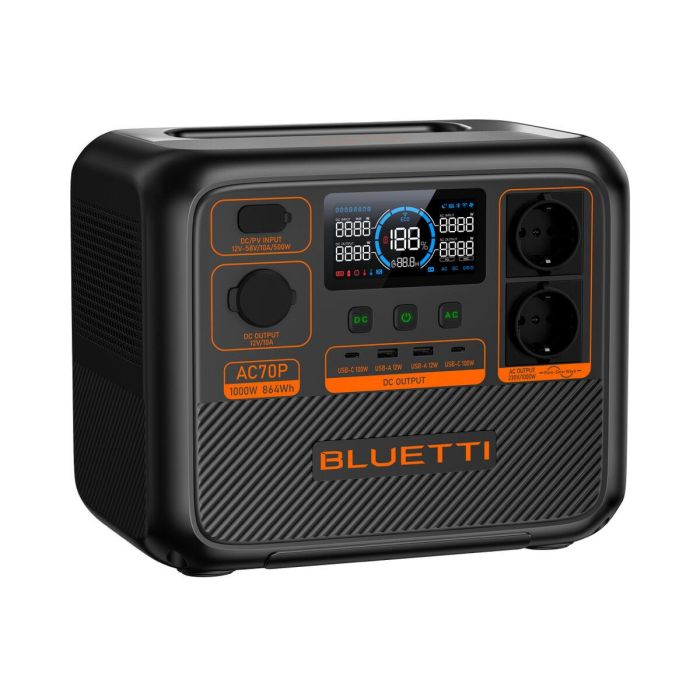 Estación de energía portátil Bluetti P-AC70P-EU-GY-BL-010 3 Estación de energía portátil Bluetti P-AC70P-EU-GY-BL-010 3